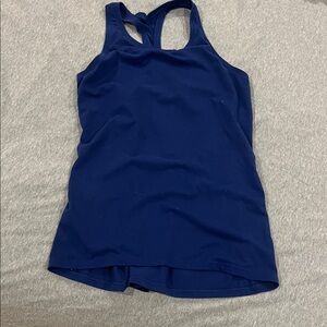 Athleta Deep Blue Racerback Tank Top